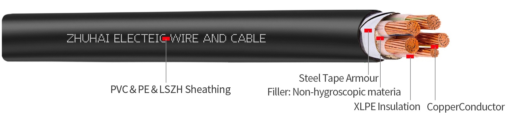 N2XBY XLPE STA CABLE,CU/XLPE/STA/PVC